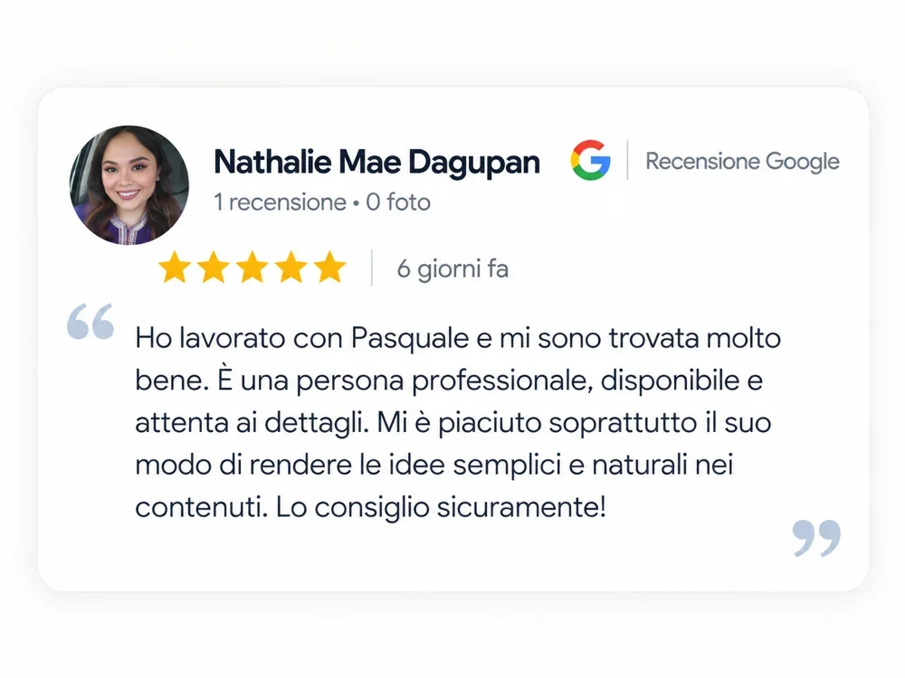 Recensione cliente 5 stelle